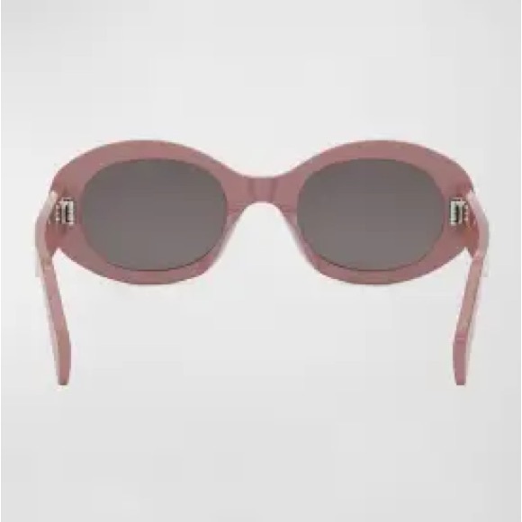 NWOB CELINE Triomphe Acetate Oval Sunglasses - Picture 3 of 3
